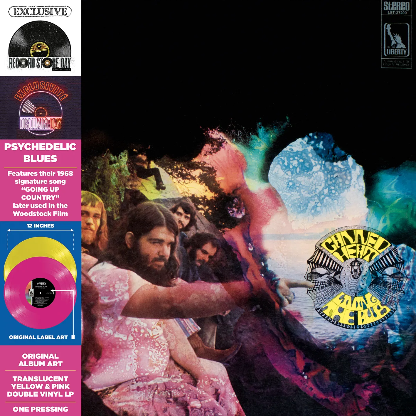 Canned Heat - Living The Blues (Rsd) (Pnk) [Record Store Day] (Ylw) [RSD Drops 2021]