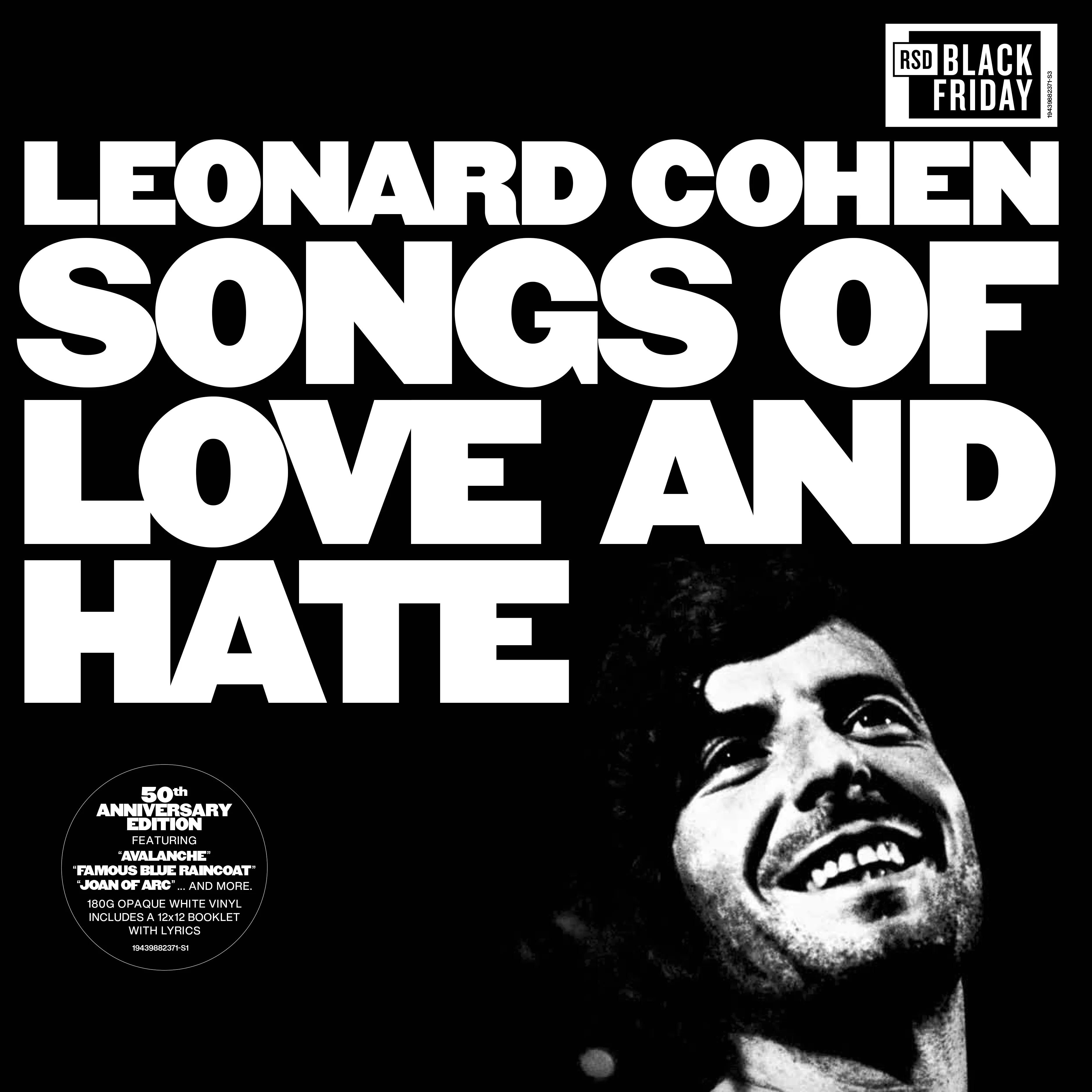 Leonard Cohen - Songs of Love and Hate (50th Anniversary)  [RSD Black Friday 2021]